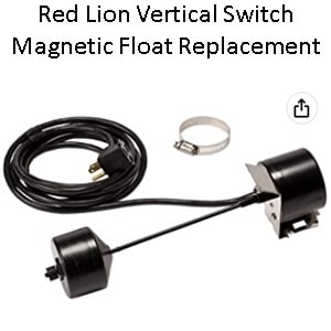 Red Lion Vertical magnetic float Switch Replacement SRVS with 13 Amps 10 foot cord 